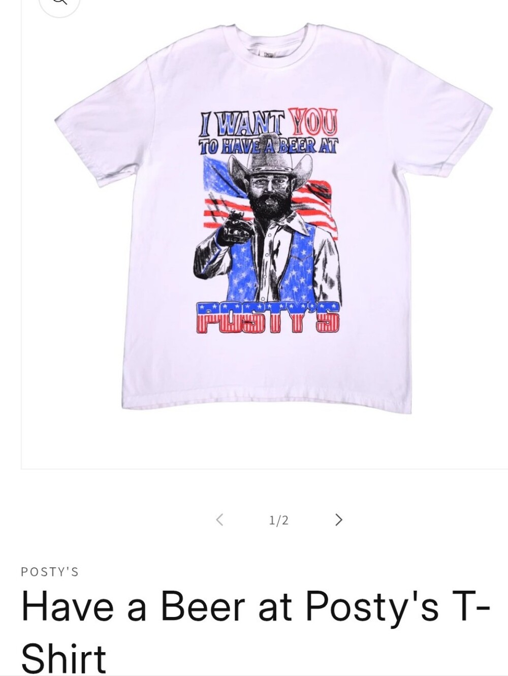 Posty's Have A Beer T-Shirt, Sz L